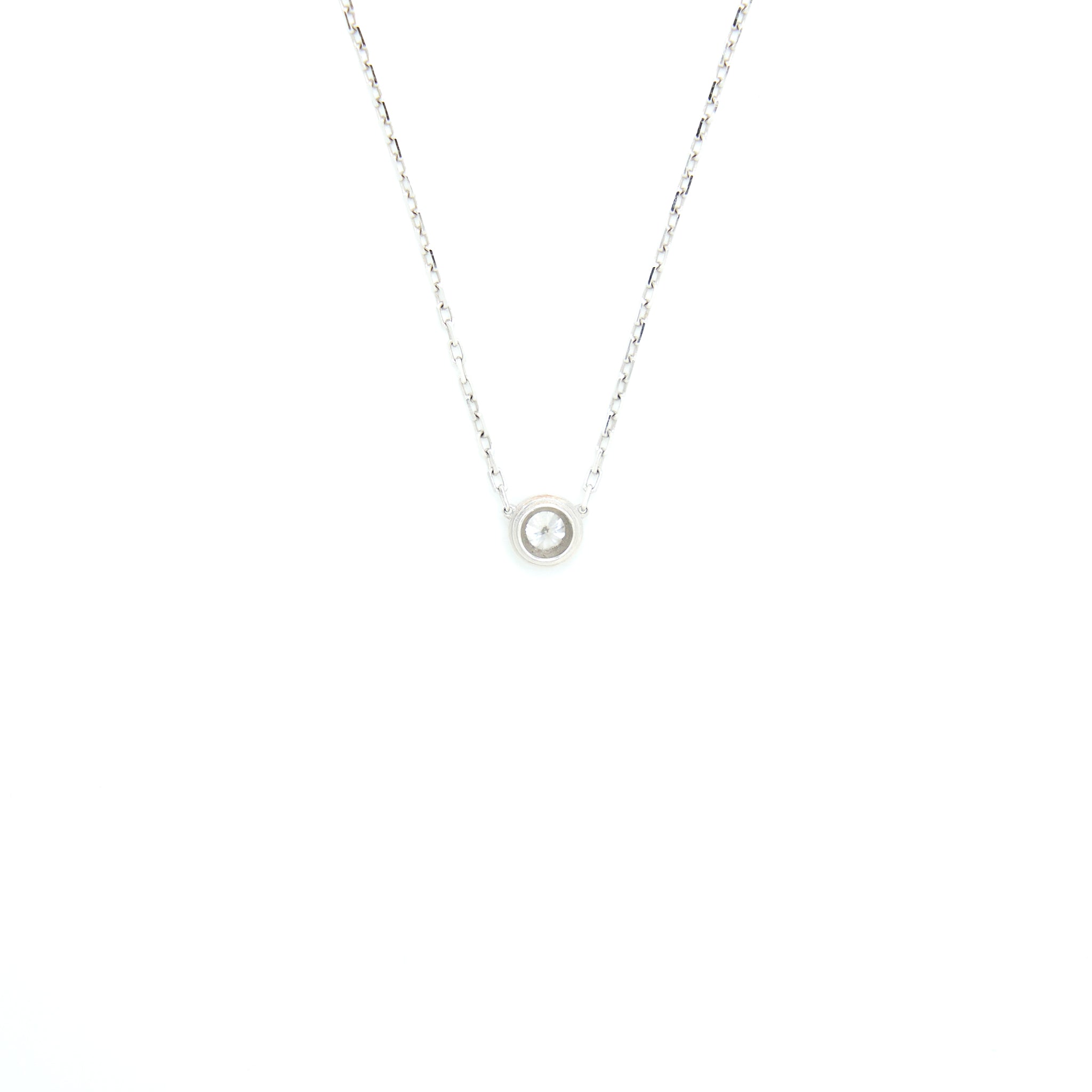 CARTIER D'AMOUR NECKLACE, LARGE MODEL WHITE GOLD WITH DIAMOND