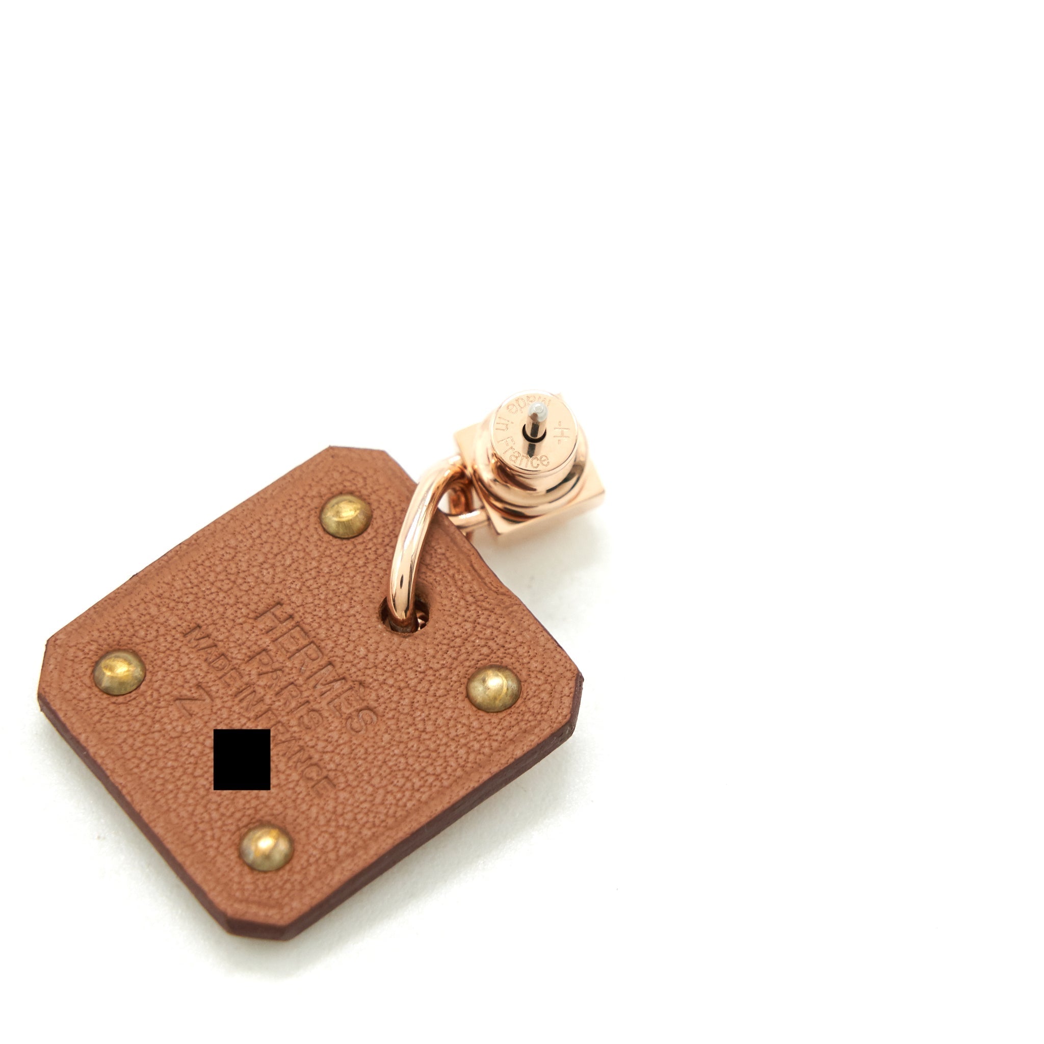 HERMES AS DE COEUR EARRINGS GOLD