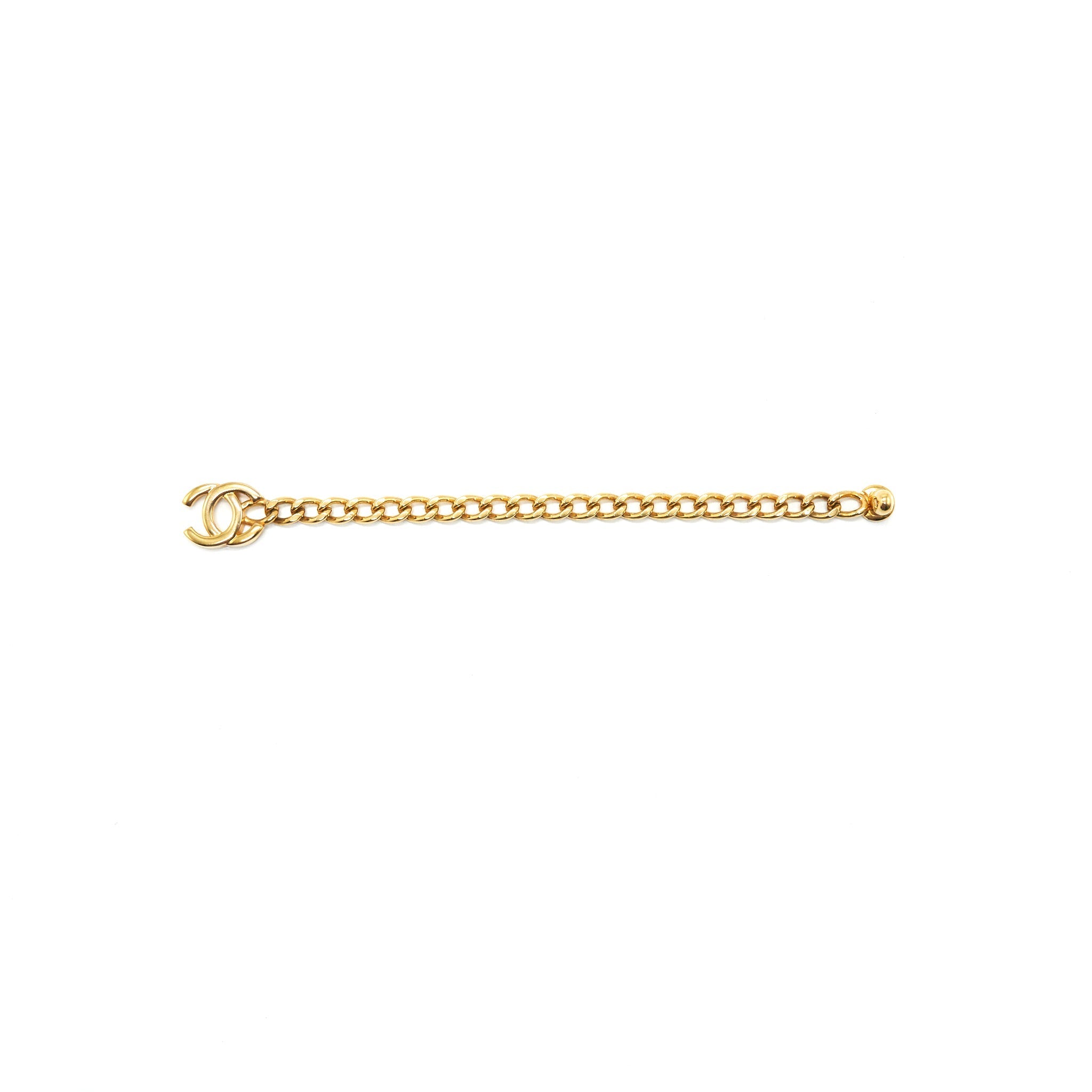 CHANEL VINTAGE CC LOGO CHAIN BRACELET