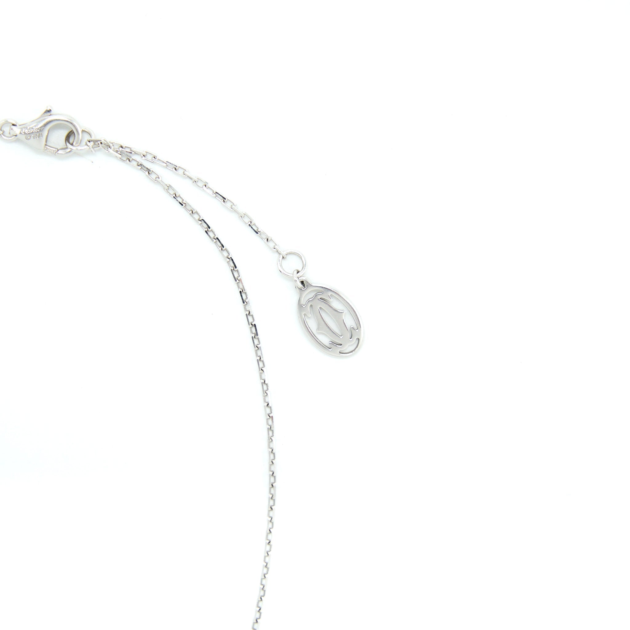 CARTIER D'AMOUR NECKLACE, LARGE MODEL WHITE GOLD WITH DIAMOND