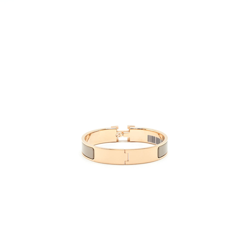 HERMES CLIC H BRACELET MARRON GLACÉ RGHW
