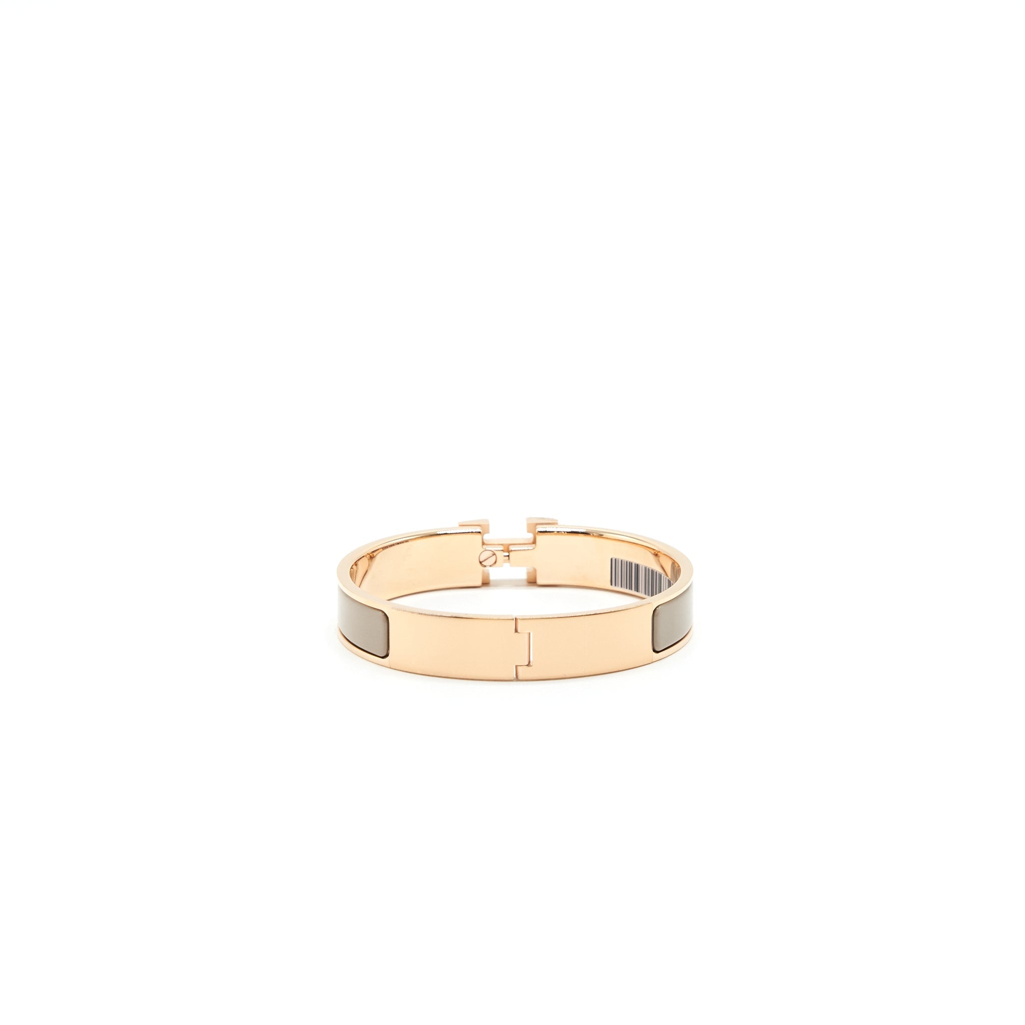 HERMES CLIC H BRACELET MARRON GLACÉ RGHW