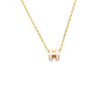 HERMES MINI POP H NECKLACE ROSE DRAGEE GHW 3