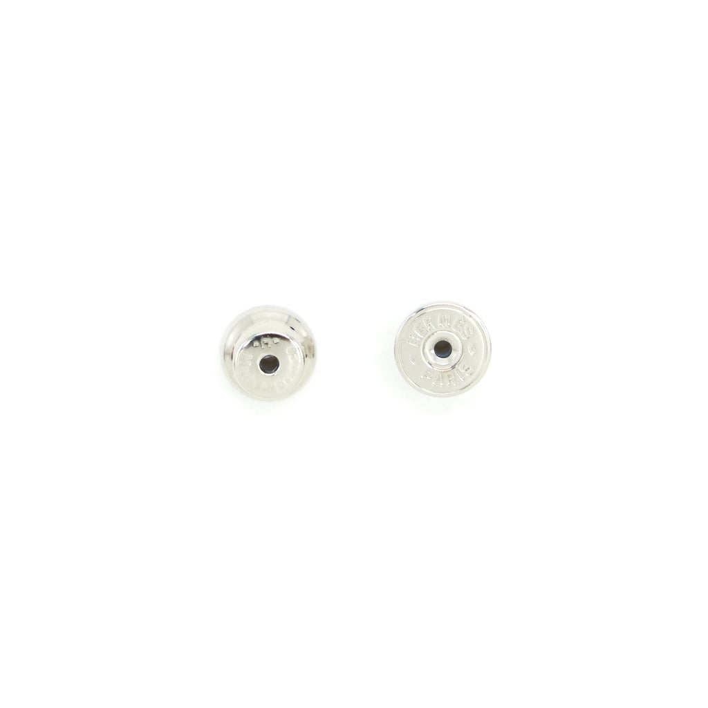 HERMES MINI POP H EARRINGS BLANC SHW