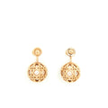 DIOR TRIBALES EARRING PINK GOLD TONE