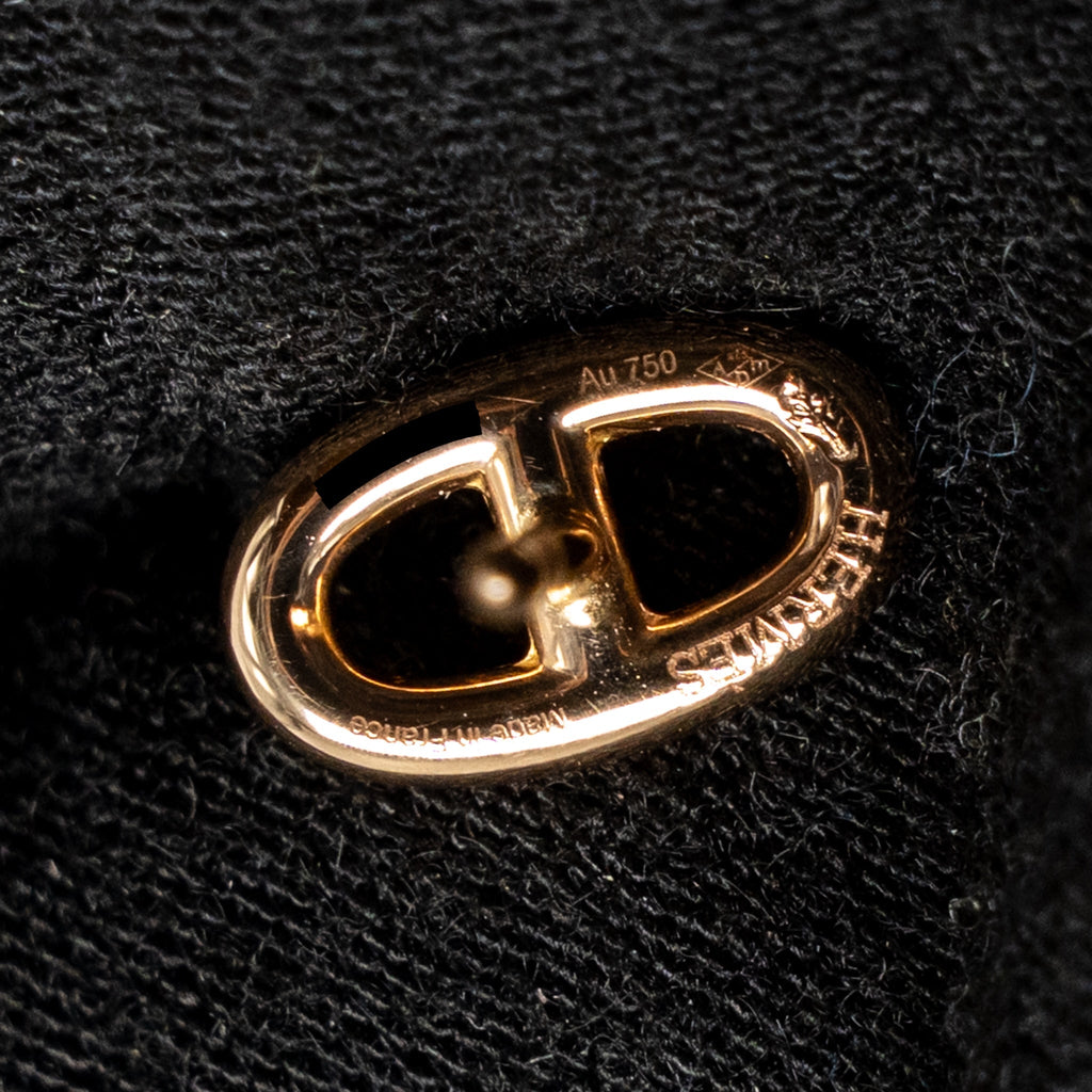 HERMES FARANDOLE EARRINGS ROSE GOLD