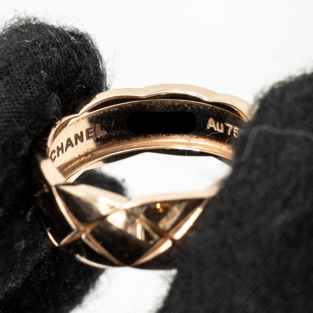 CHANEL COCO CRUSH RING BEIGE GOLD