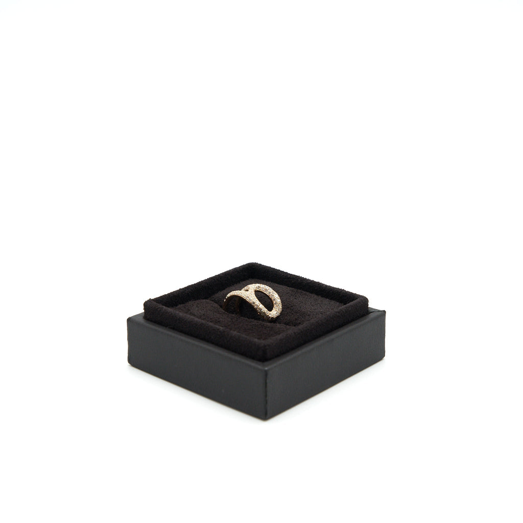 HERMES CHAINE D'ANCRE PUNK RING ROSE GOLD WITH DIAMONDS