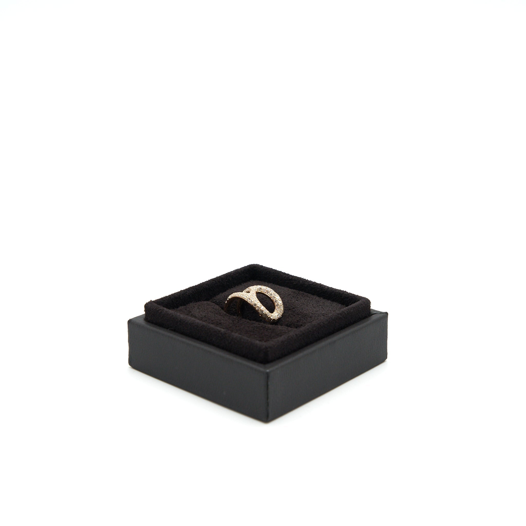 HERMES CHAINE D'ANCRE PUNK RING ROSE GOLD WITH DIAMONDS