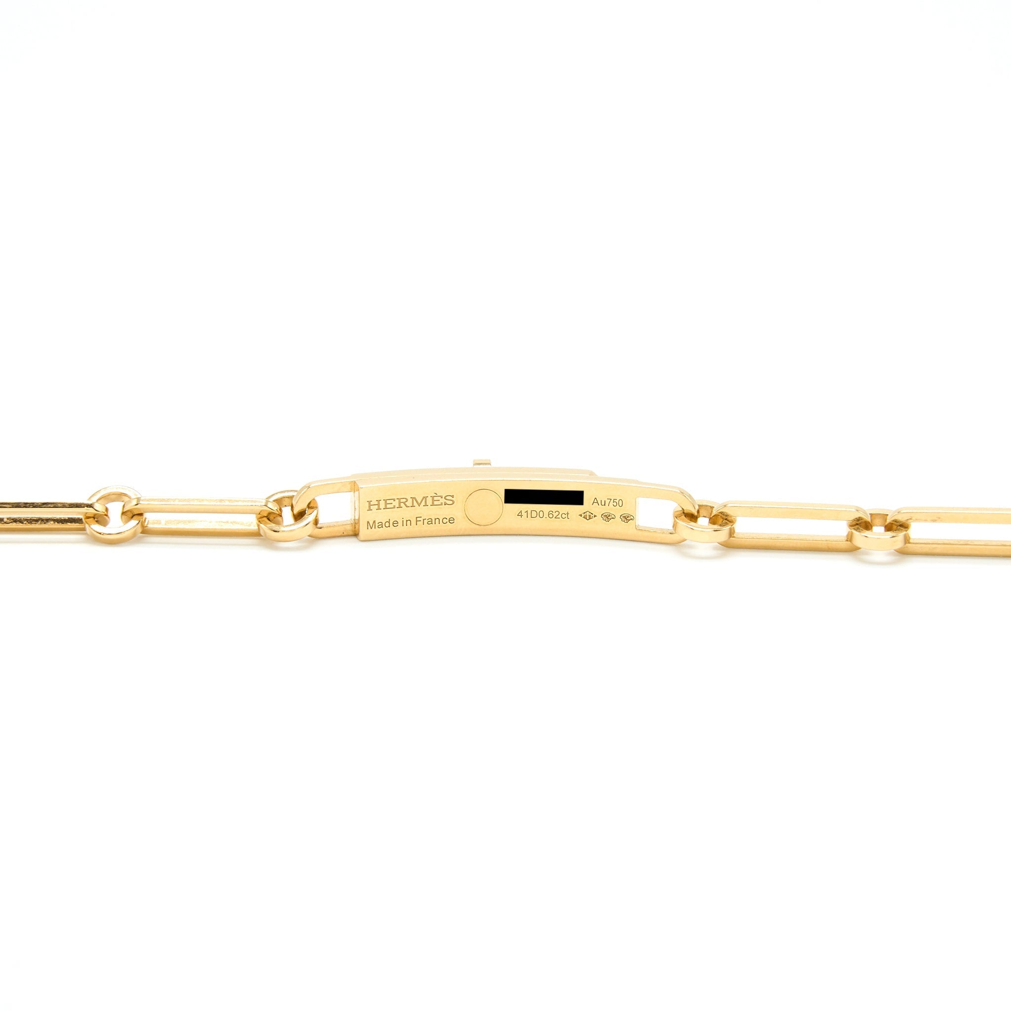 HERMES KELLY CHAINE CHOKER/DOUBLE BRACELET YELLOW GOLD SMALL MODEL