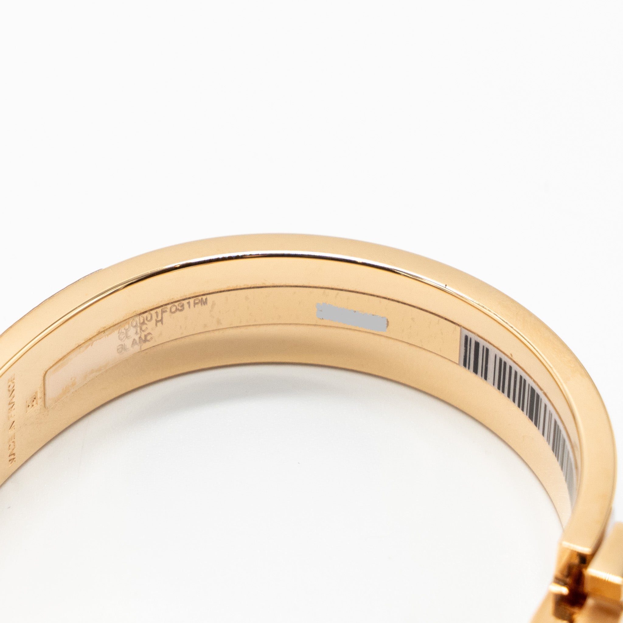HERMES CLIC H BRACELET WHITE RGHW