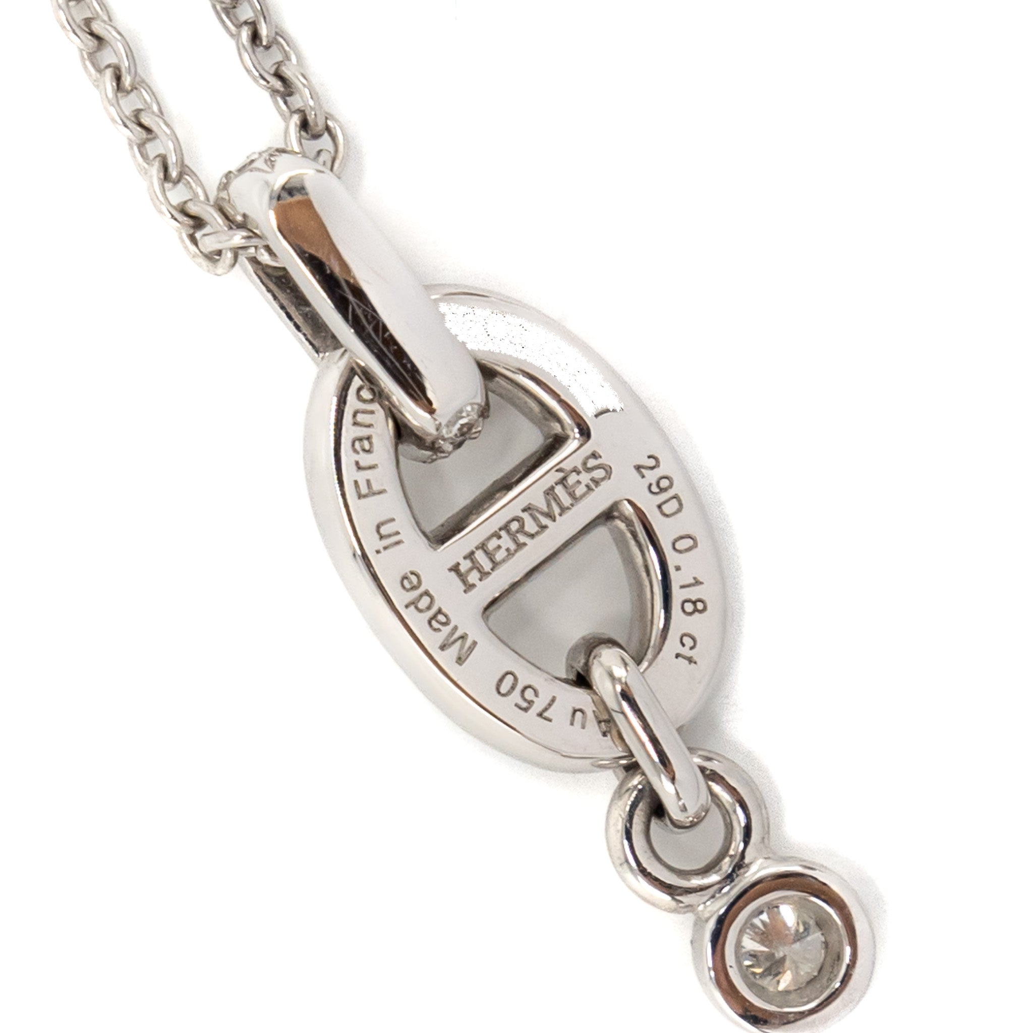 HERMES FARANDOLE NECKLACE WHITE GOLD, DIAMONDS