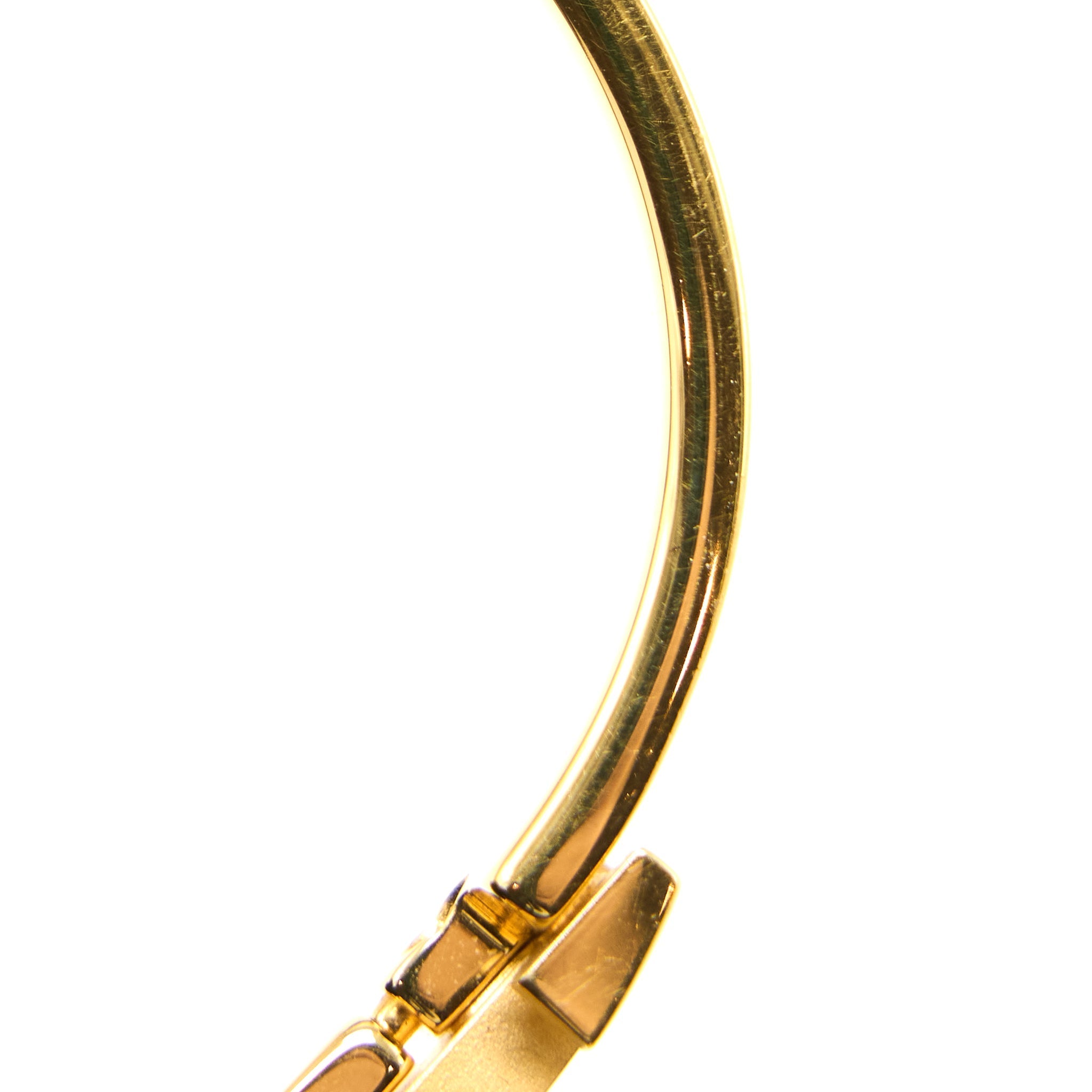 HERMES CILC H BRACELET JAUNE MADRAS GOLD TONE