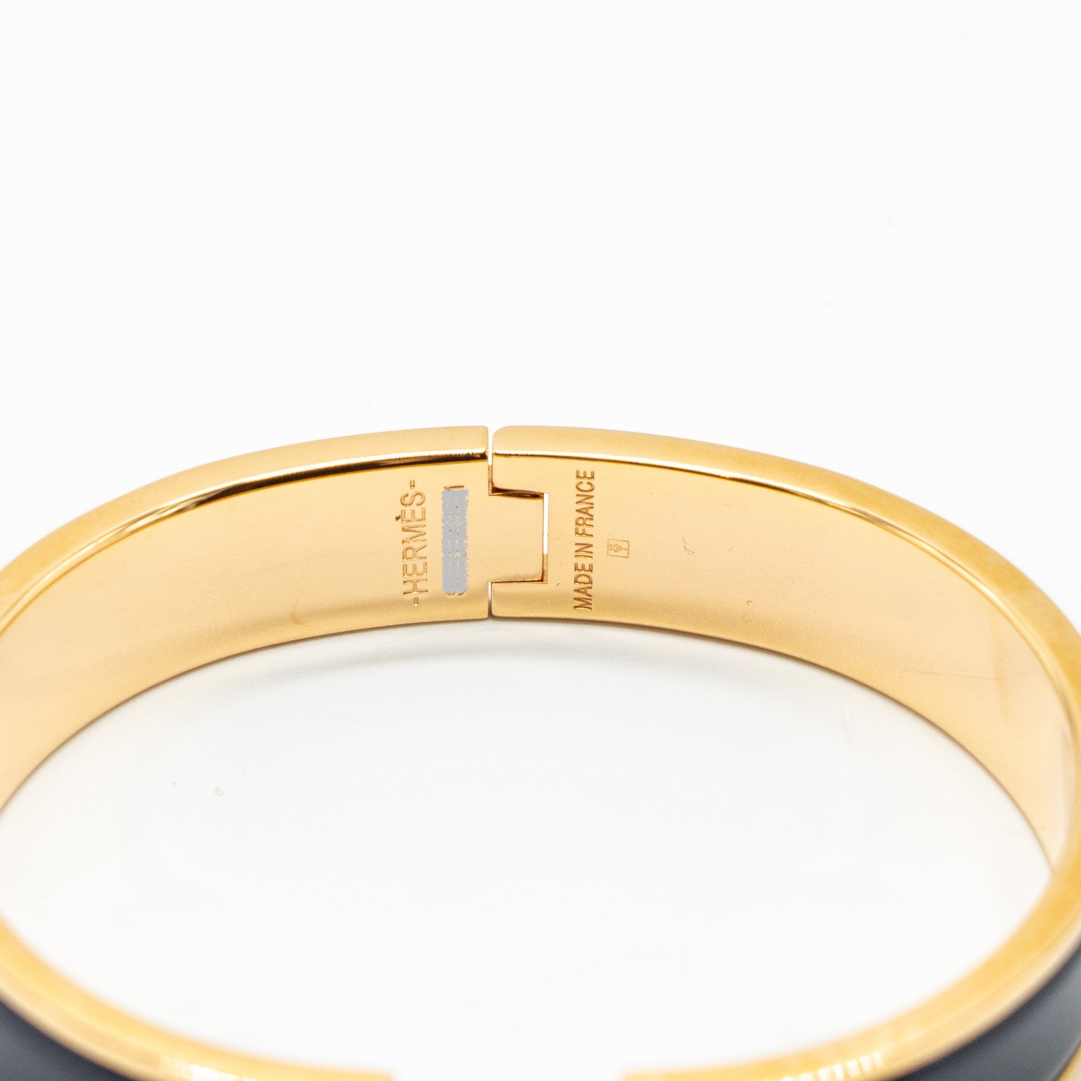 HERMES CLIC H BRACELET DARK BLUE RGHW