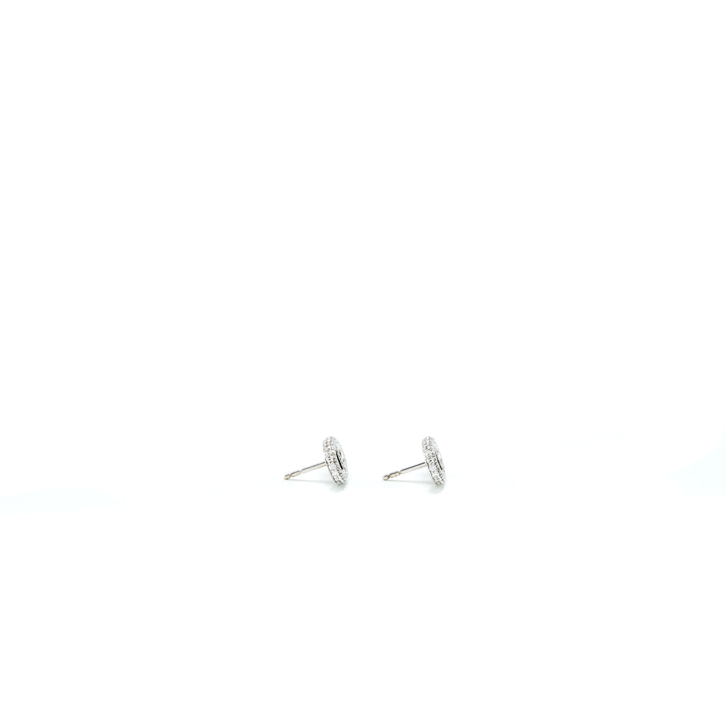 HERMES FARANDOLE WHITE GOLD EARRINGS WITH DIAMONDS