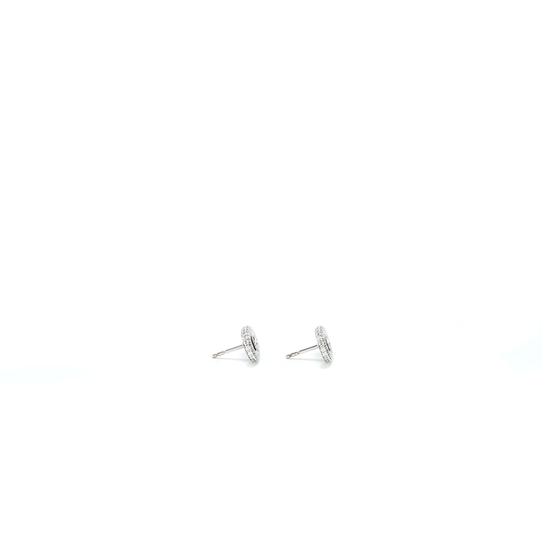 HERMES FARANDOLE WHITE GOLD EARRINGS WITH DIAMONDS