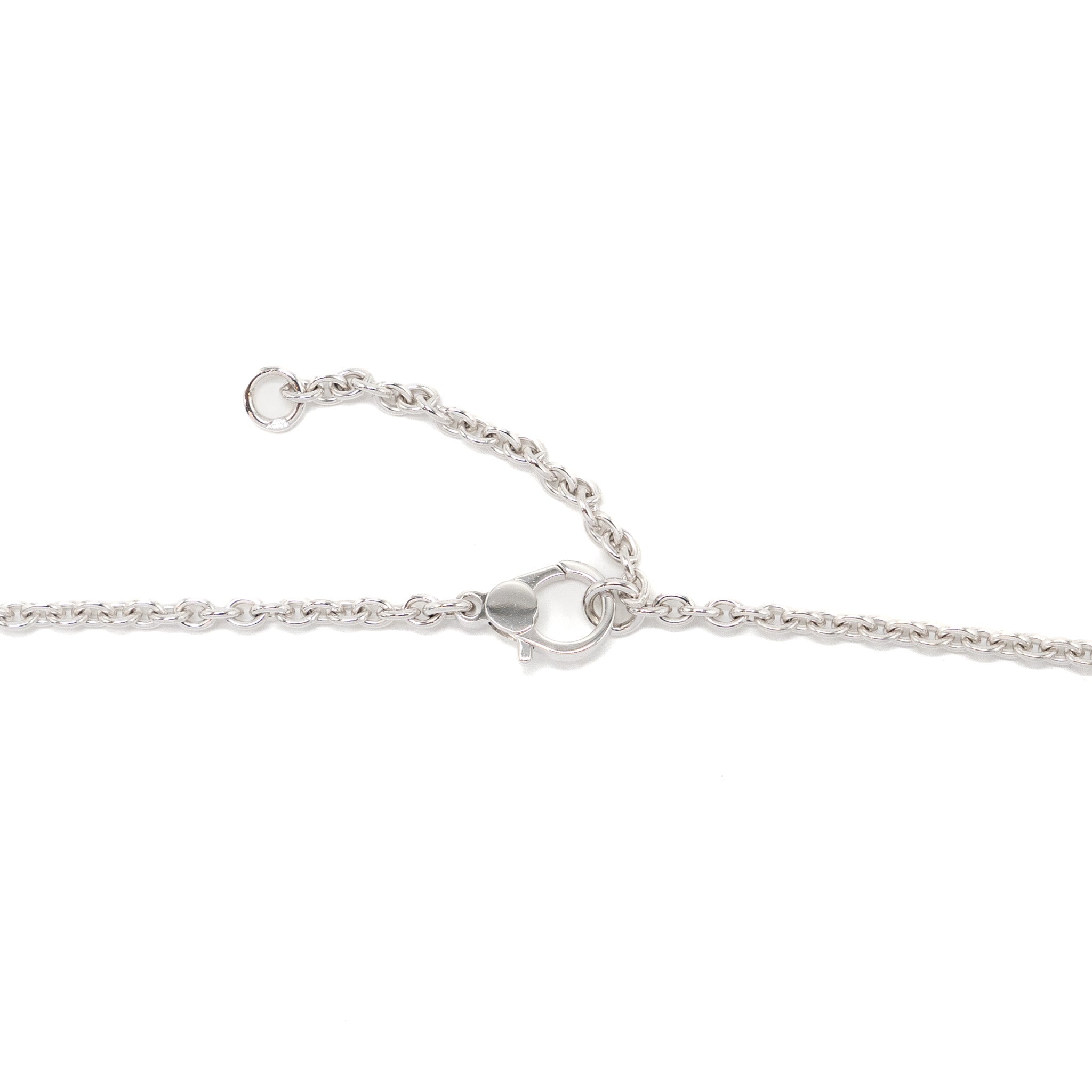HERMES LARIAT FINESSE NECKLACE WHITE GOLD DIAMONDS