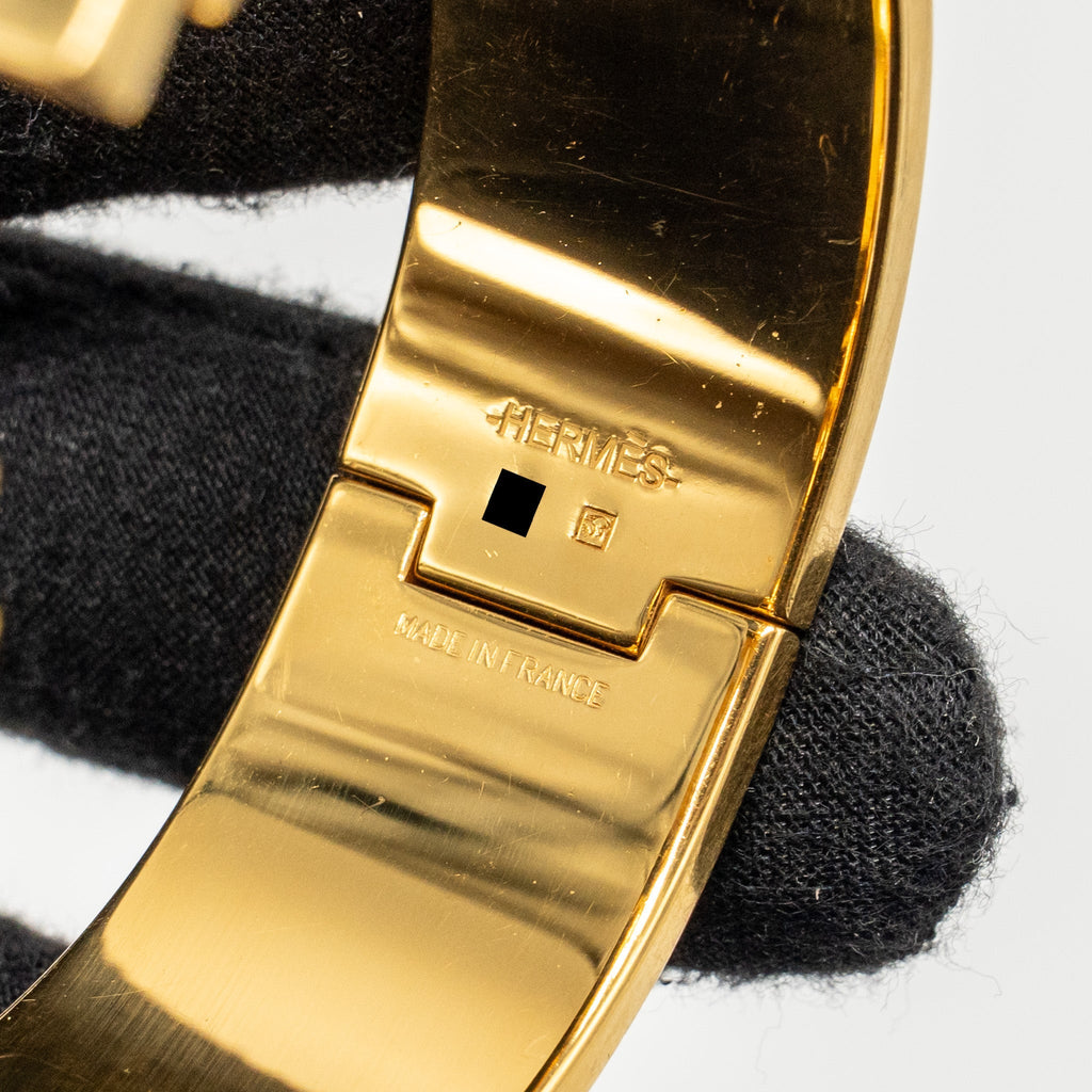 HERMES CLIC CLAC H BRACELET BLACK GHW