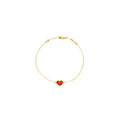 VAN CLEEF & ARPELS SWEET ALHAMBRA HEART BRACELET ROSE GOLD