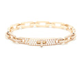HERMES KELLY CHAINE BRACELET ROSE GOLD FULL DIAMONDS