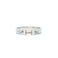 HERMES CLIC H BRACELET PM ORANGE BLUE SHW