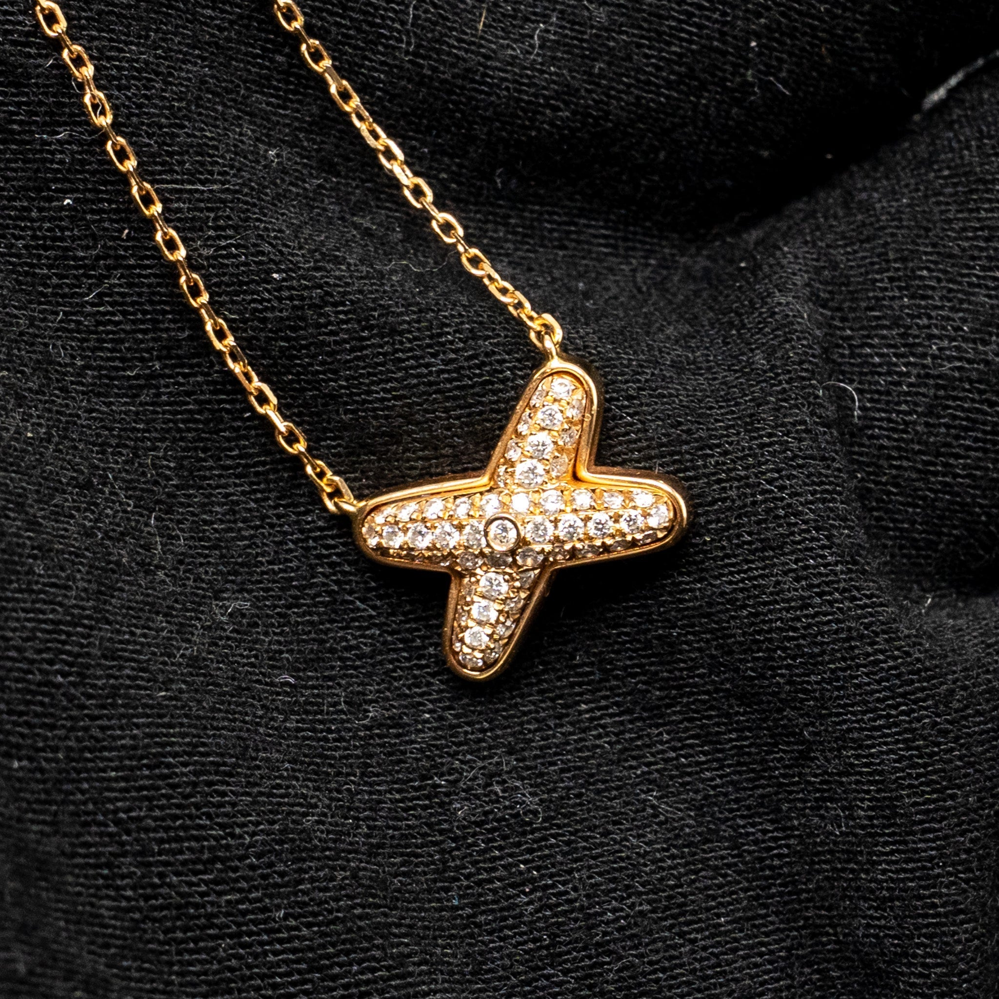 CHAUMET JEUX DE LIENS PENDANT ROSE GOLD, DIAMOND