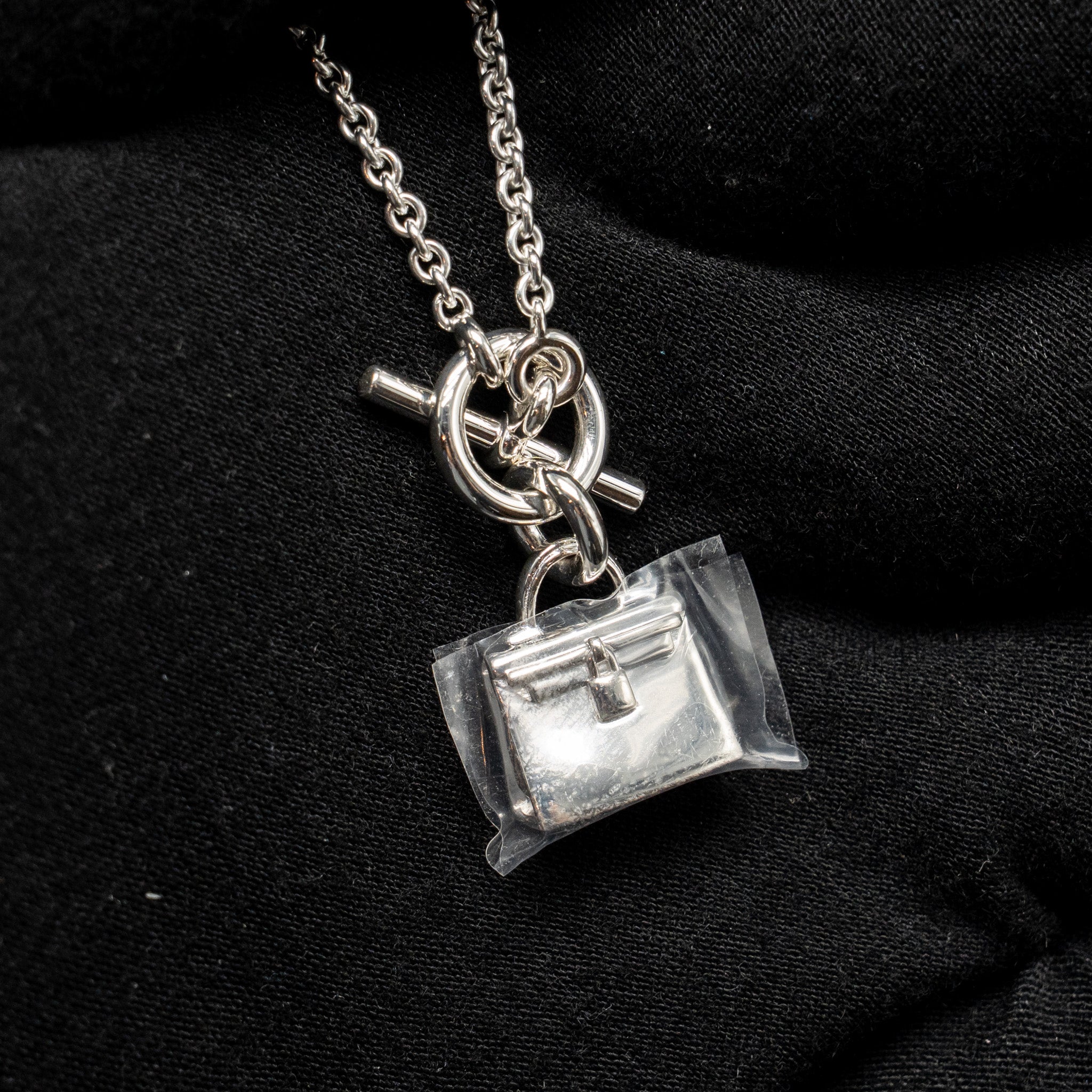 HERMES KELLY AMULETTE PENDANT STERLING SILVER