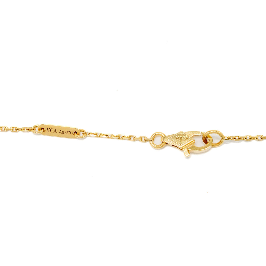 VAN CLEEF & ARPELS SWEET ALHAMBRA PENDANT 18K YELLOW GOLD/MOTHER OF PEARL