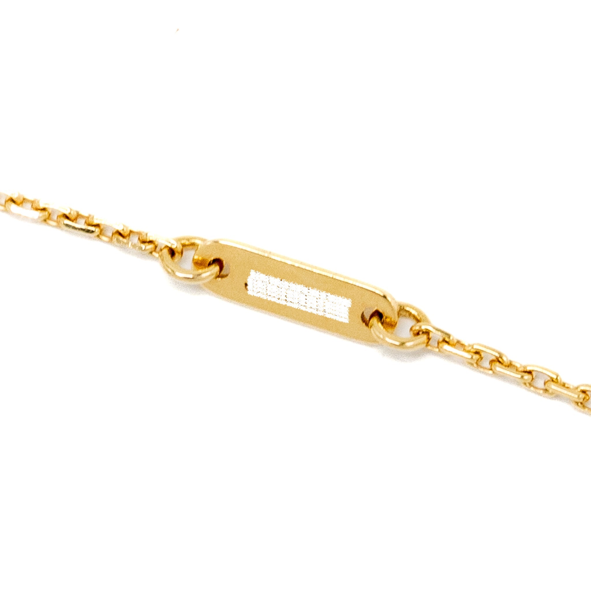 VAN CLEEF & ARPELS SWEET ALHAMBRA PENDANT 18K YELLOW GOLD/MOTHER OF PEARL