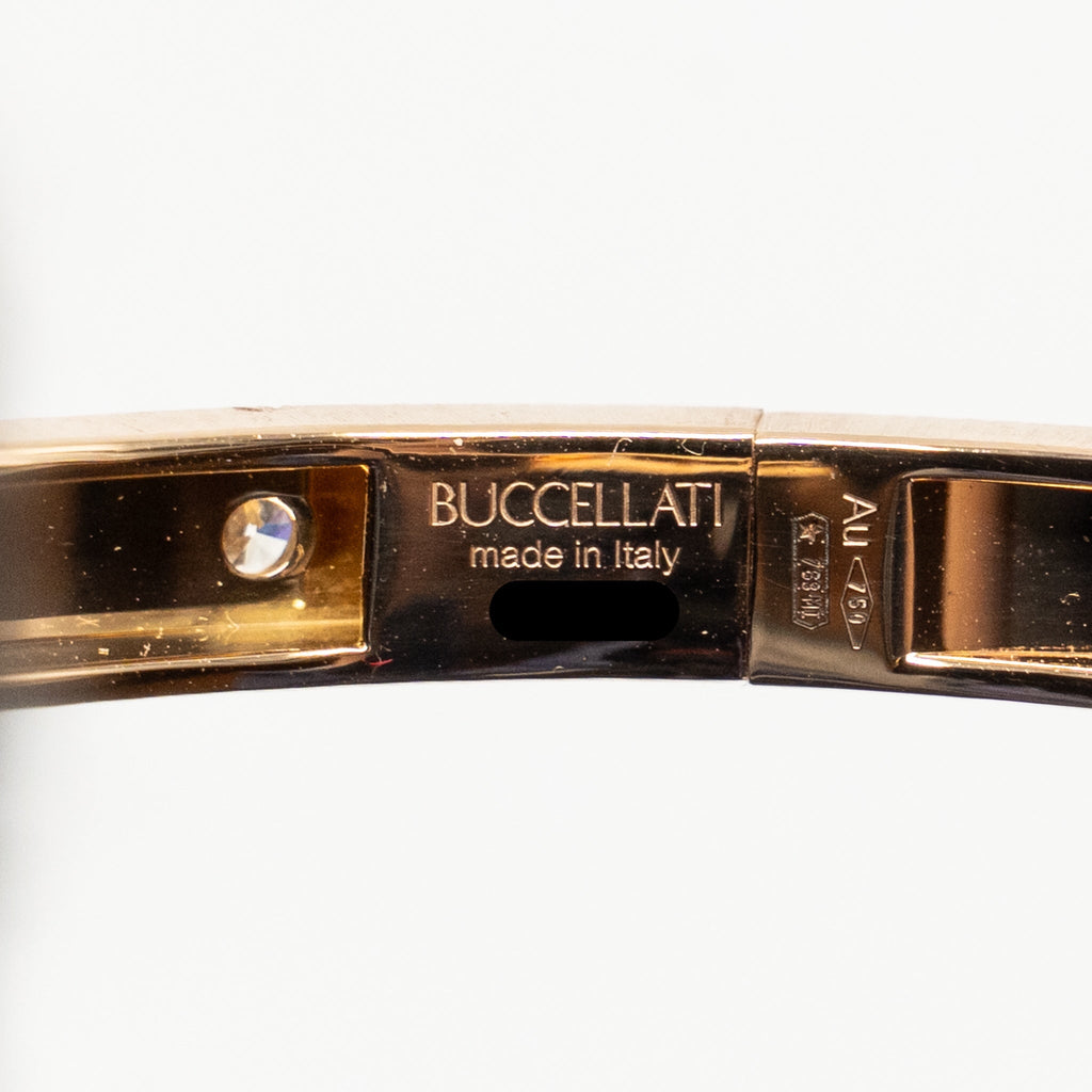 BUCCELLATI MACRI CLASSICA RIGATO BRACELET PINK GOLD, WHITE GOLD, DIAMONDS
