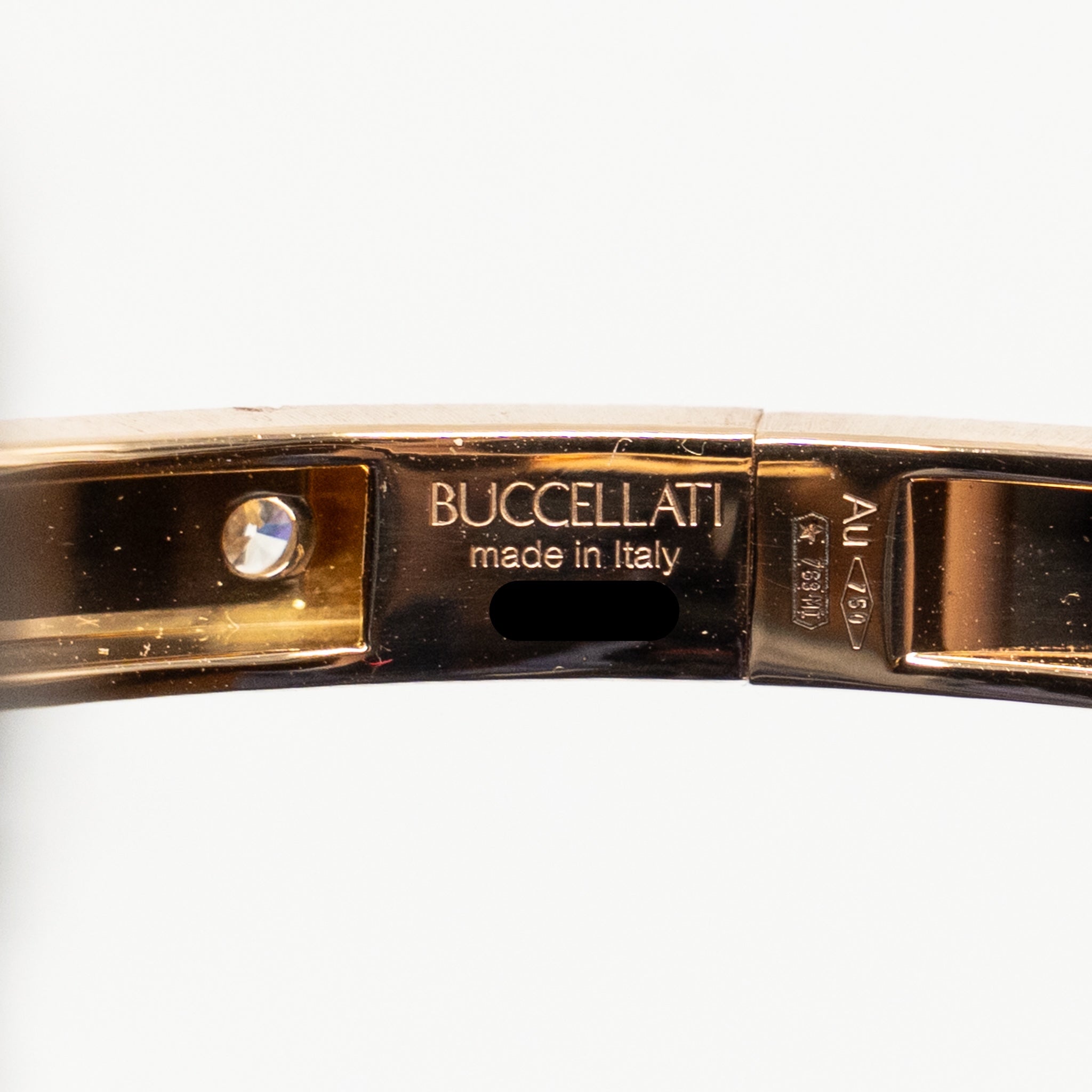BUCCELLATI MACRI CLASSICA RIGATO BRACELET PINK GOLD, WHITE GOLD, DIAMONDS