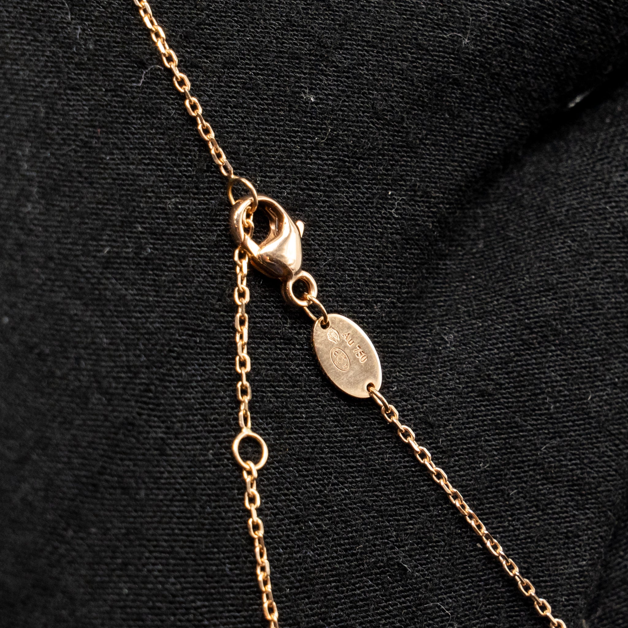 CHAUMET JEUX DE LIENS PENDANT ROSE GOLD, CARNELIAN
