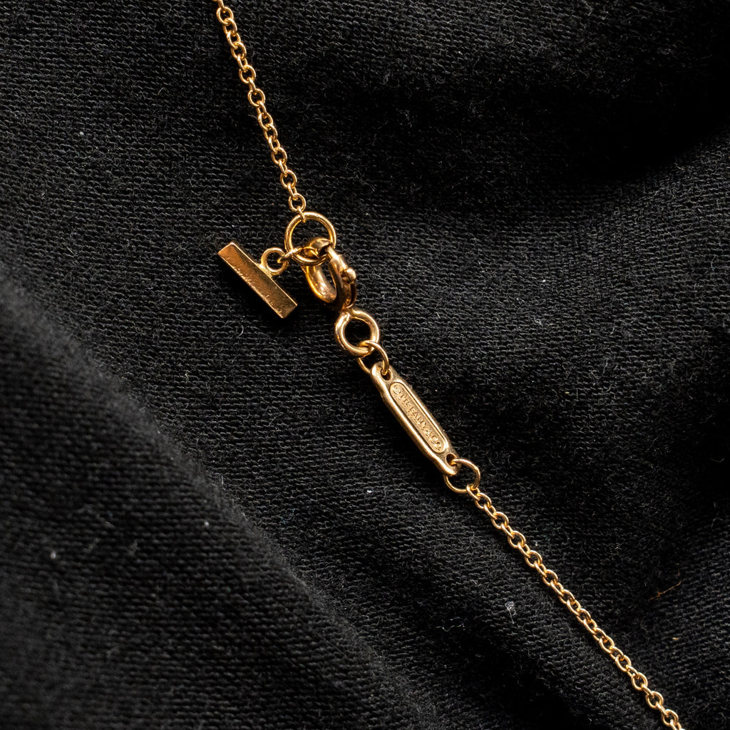 TIFFANY T SMILE PENDANT ROSE GOLD
