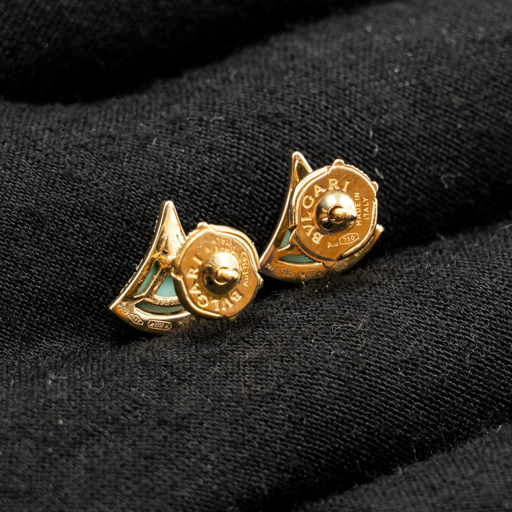 BVLGARI DIVAS’ DREAM EARRINGS YELLOW GOLD/TURQUOISE/DIAMONDS