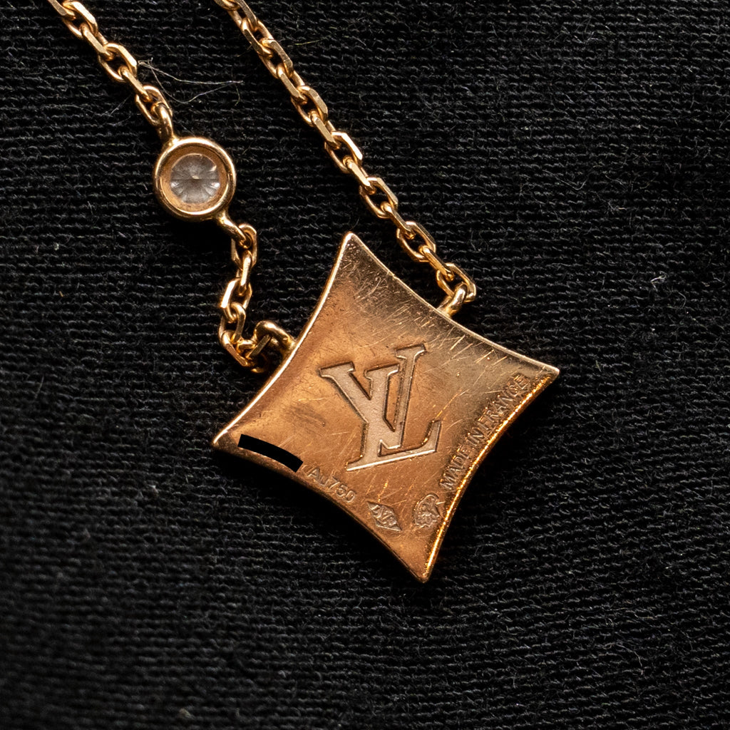 LOUIS VUITTON COLOR BLOSSOM BB STAR PENDANT ROSE GOLD/WHITE MOTHER-OF-PEAR/DIAMOND