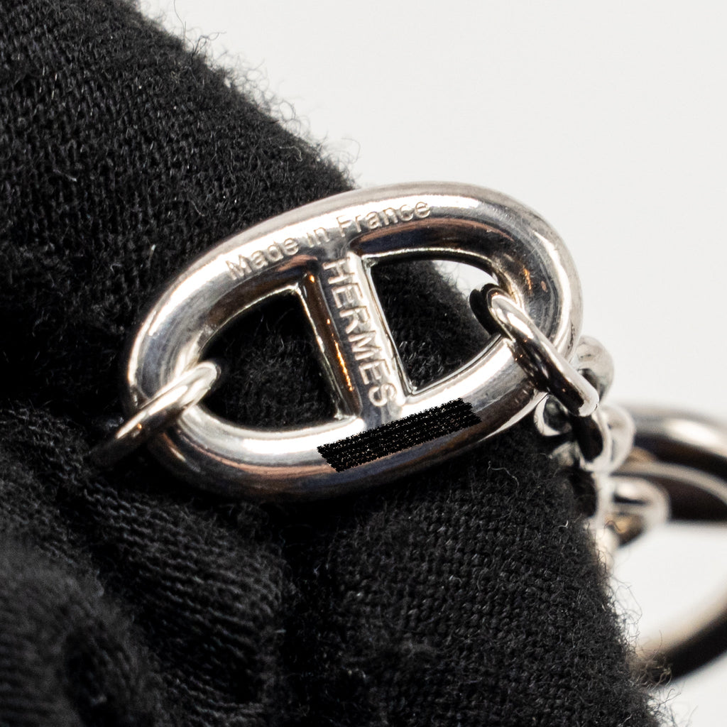 HERMES 160CM FARANDOLE LONG NECKLACE SILVER TONE