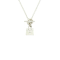 HERMES STERLING SILVER BIRKIN NECKLACE