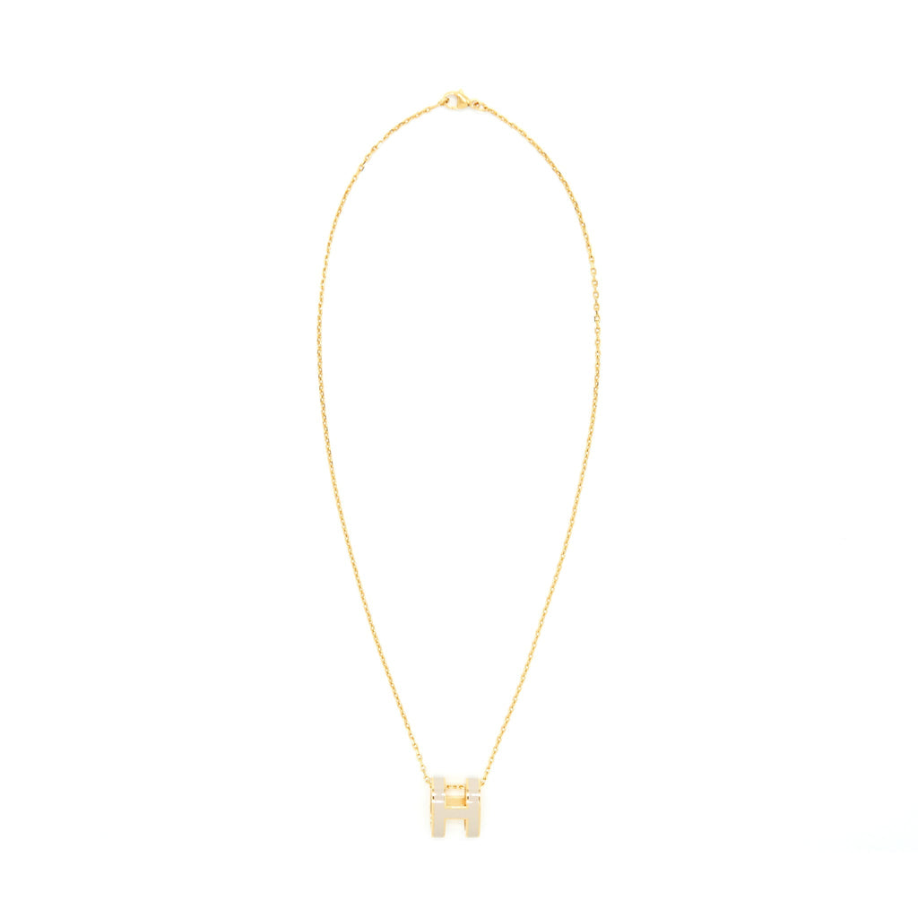 HERMES POP H PENDANT MARRON GLACE GHW