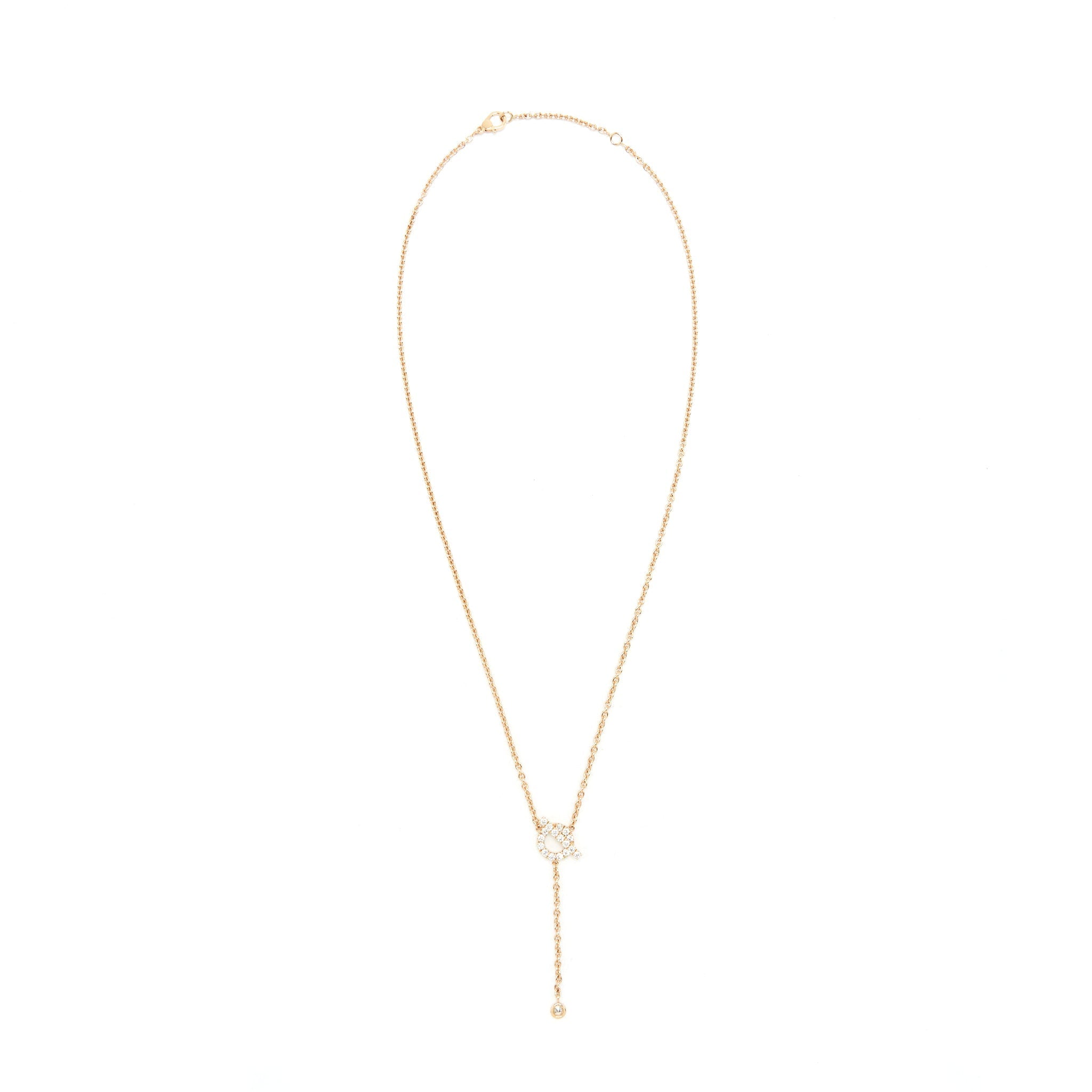 HERMES COLLIER CRAVATS FINESSE 18DO 55CT ORR-18K NECKLACE