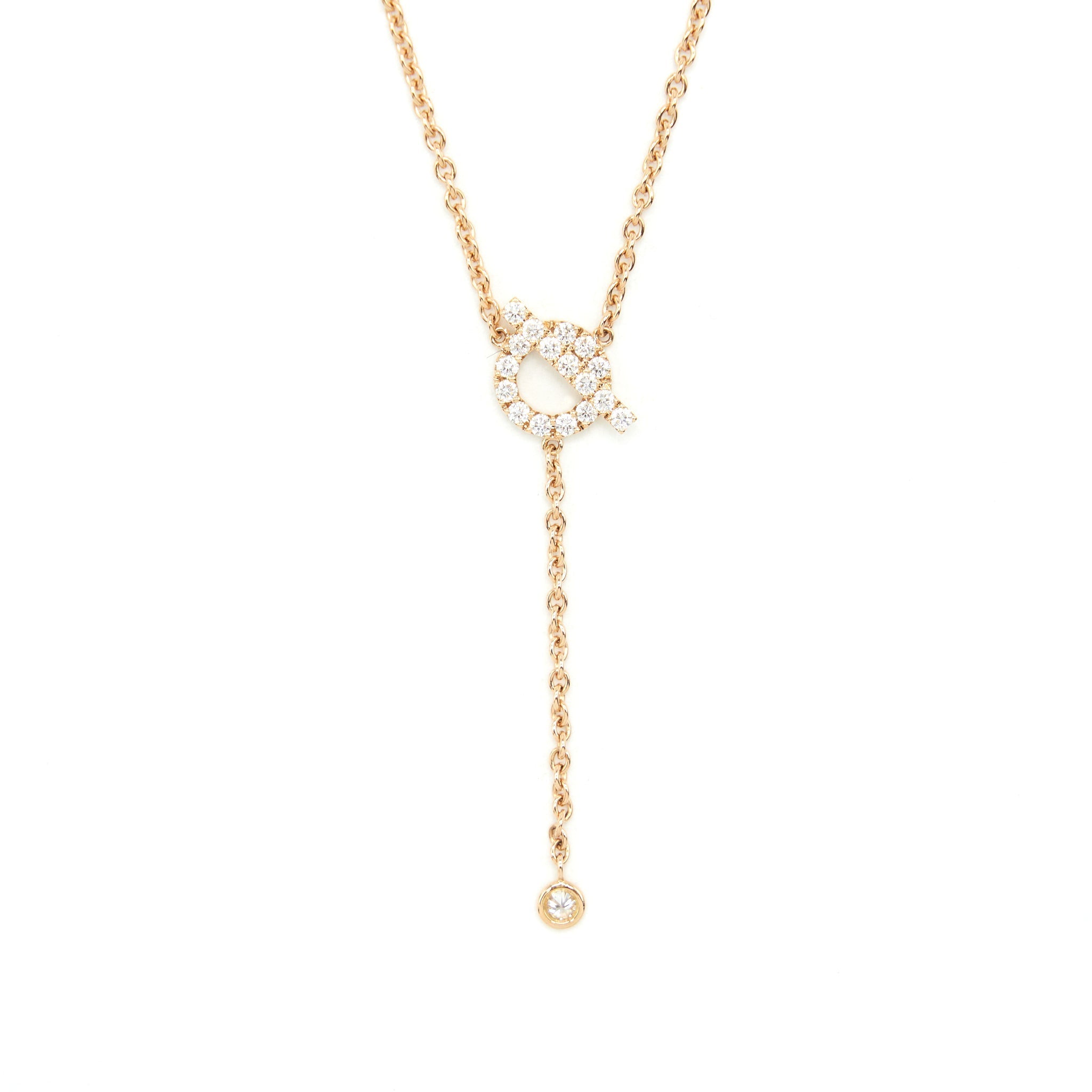 HERMES COLLIER CRAVATS FINESSE 18DO 55CT ORR-18K NECKLACE