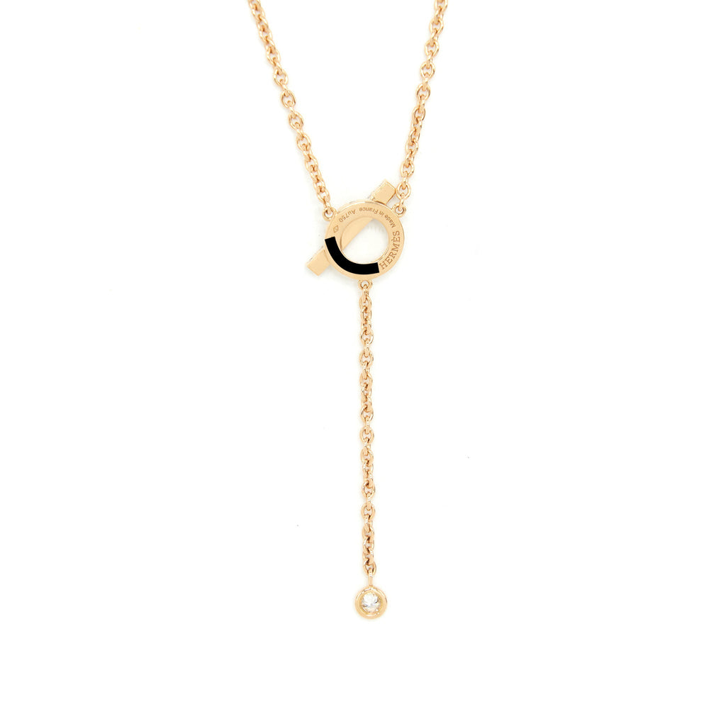 HERMES COLLIER CRAVATS FINESSE 18DO 55CT ORR-18K NECKLACE