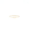 TIFFANY T SMALL NARROW WIRE BRACELET 18K GOLD