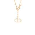 HERMES CHAINE D’ANCRE CONTOUR PENDANT ROSE GOLD WITH DIAMONDS