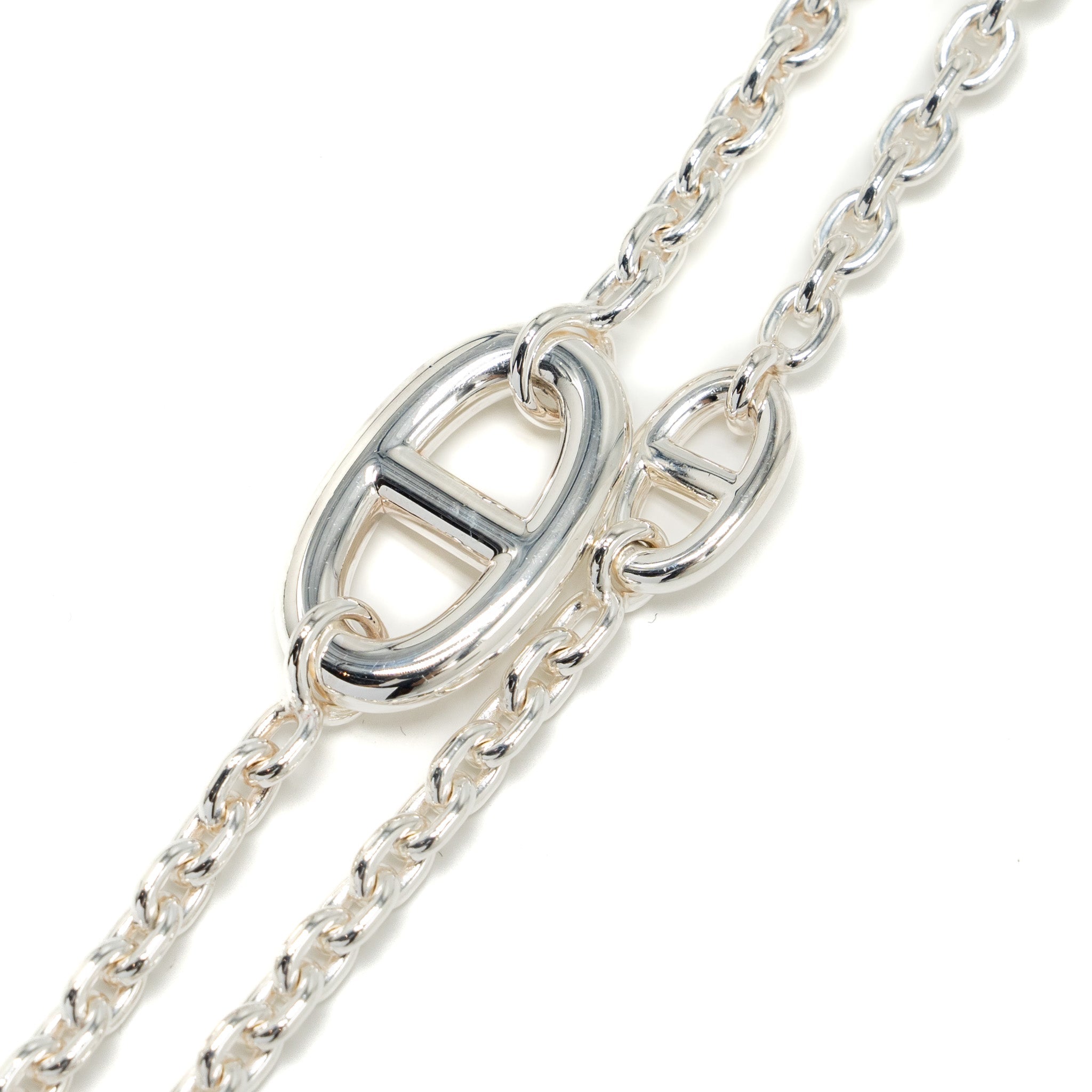 HERMES 160CM FARANDOLE LONG NECKLACE STERLING SILVER