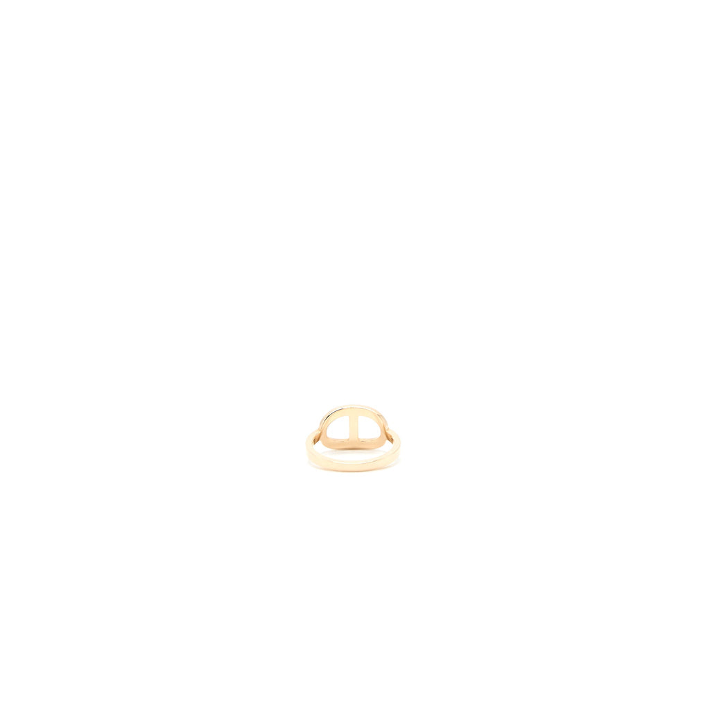 HERMES CHAINE D’ANCRE CONTOUR RING WITH DIAMONDS ROSE GOLD