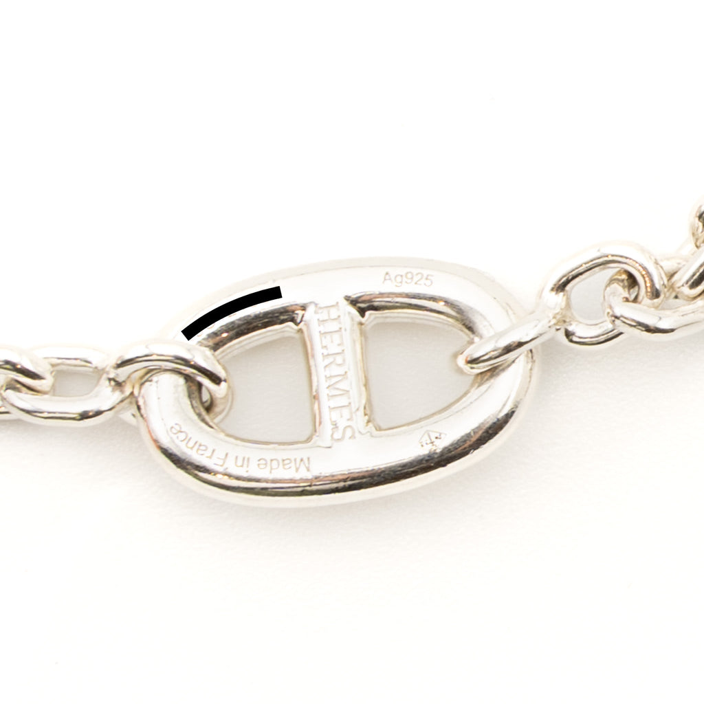 HERMES 120CM FARANDOLE LONG NECKLACE SILVER