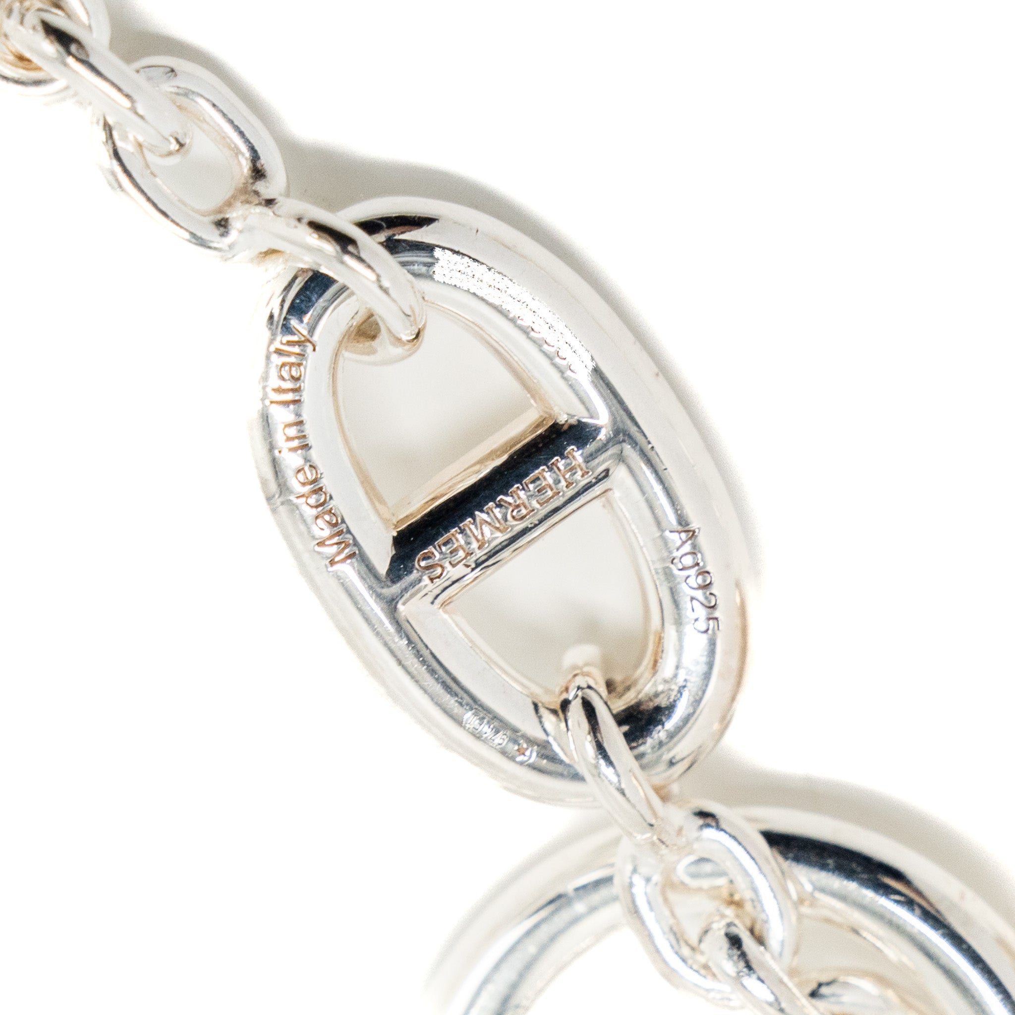 HERMES 160CM FARANDOLE LONG NECKLACE STERLING SILVER