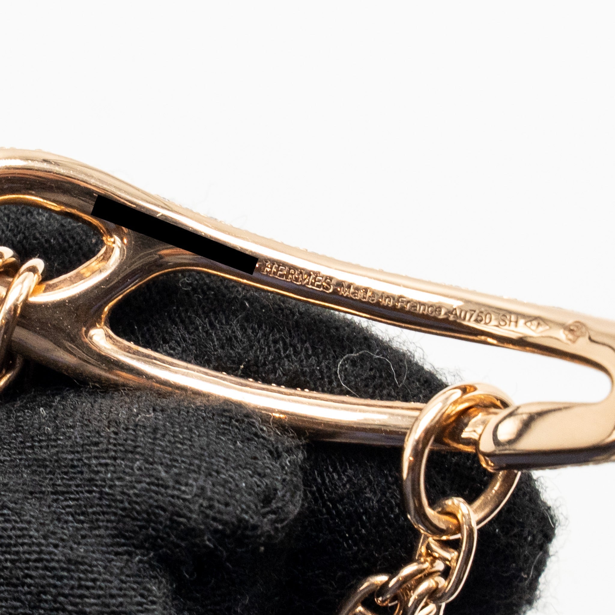 HERMES CHAINE D’ANCRE PUNK BRACELET RODE GOLD/DIAMONDS