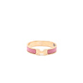HERMES CLIC H BRACELET PLAQUE/ROSE RGHW