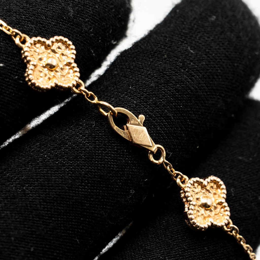 VAN CLEEF & ARPELS SWEET ALHAMBRA BRACELET, 6 MOTIFS ROSE GOLD